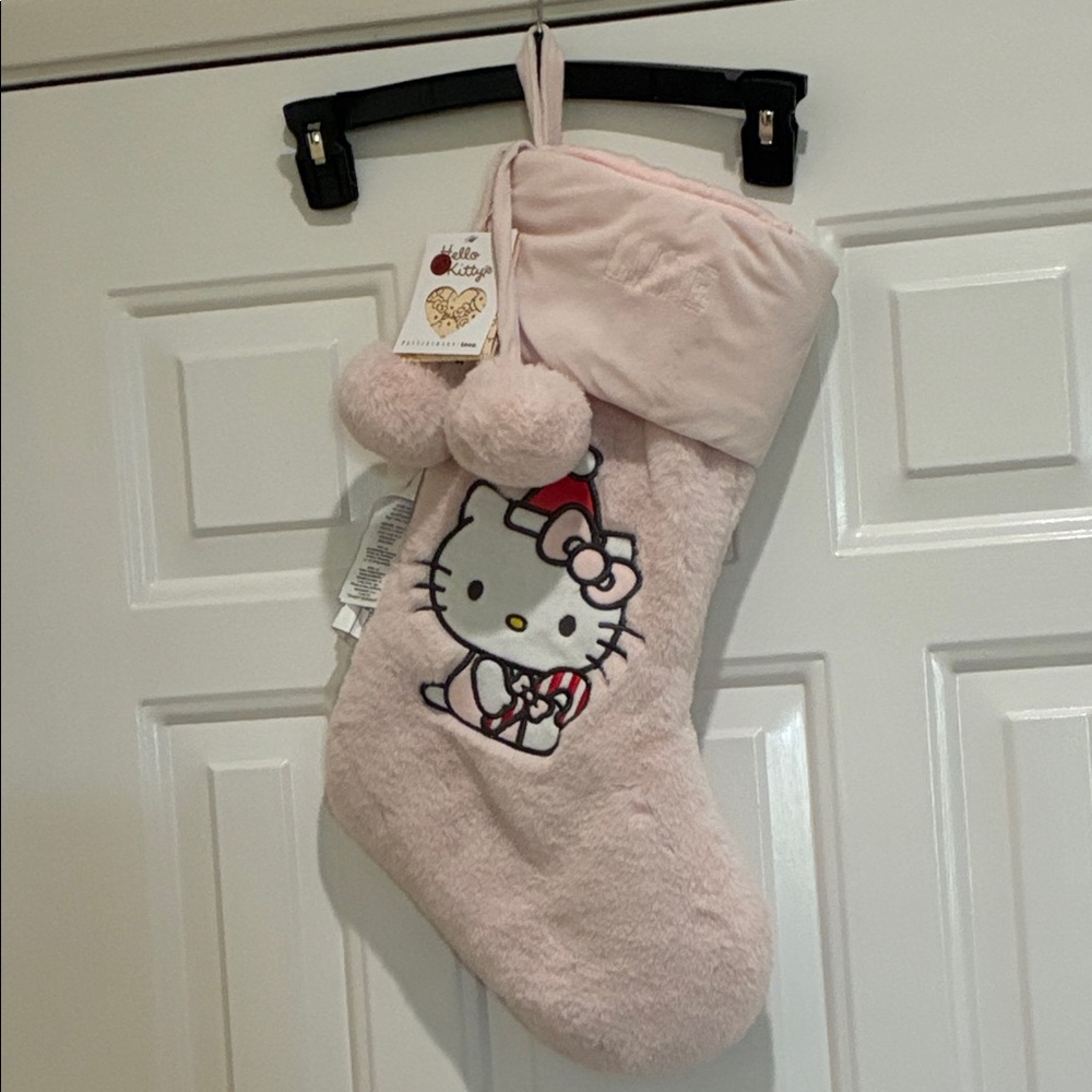 Pottery Barn teen Hello Kitty Soft Pink Holiday Stocking